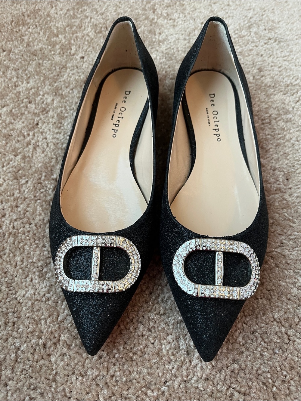 Dee Ocleppo Glitter Rhinestone Flats